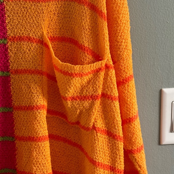 Davi And Dani Color Block Stripe Lightweight Sweater - Picture 4 of 9